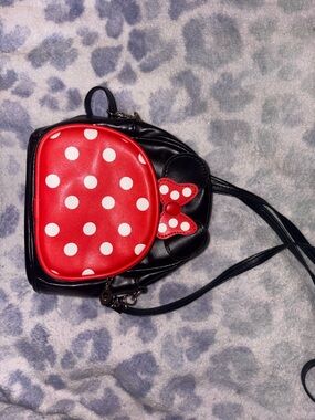 Black and Red Polka Dot Women's Crossbody Bag